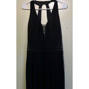 UltraModa NWT Evening Gown Dress A-Line Sleeveless Mesh Cutouts Tag 42/ Size 10